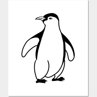 Stick figure Penguin Posters and Art